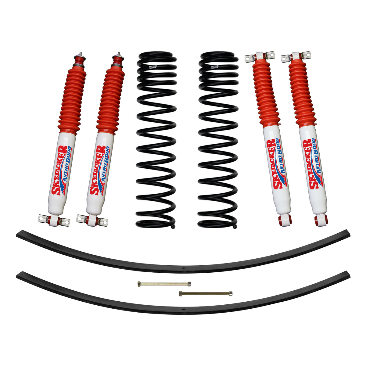 3 Inch Suspension Lift Kit 84-01 Cherokee XJ W/Front Dual Rate Long Travel Coil Springs Rear Add A Leafs Skyjacker