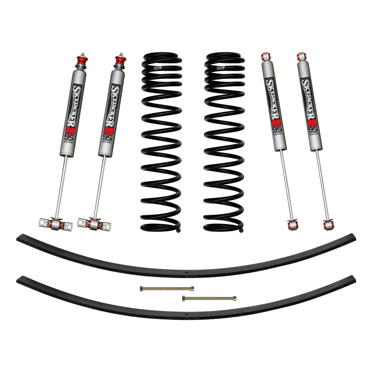 3 Inch Suspension Lift Kit 86-92 Comanche MJ W/Front Dual Rate Long Travel Coil Springs Rear Add A Leafs Skyjacker