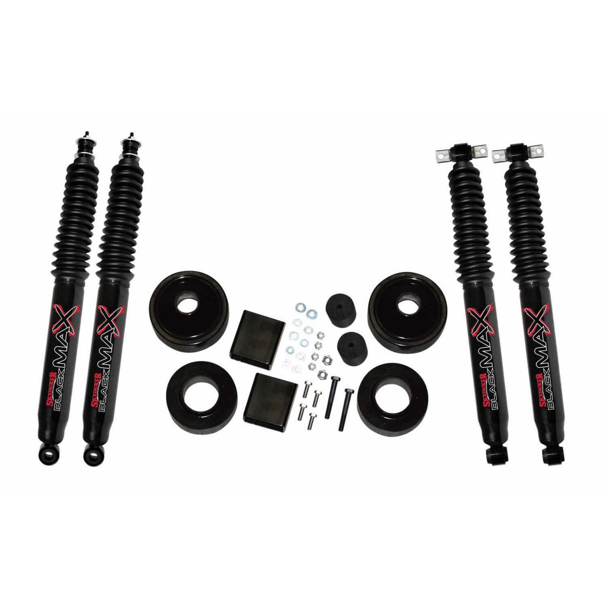 Jeep JK Lift Kit 2 Inch Lift 07-18 Wrangler JK Includes Front/Rear 2 Inch Polyurethane Coil Spring Spacers w/Bump Stop Spacers Skyjacker
