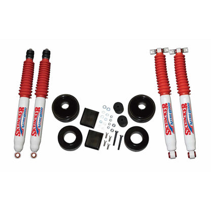 Jeep JK Lift Kit 2 Inch Lift 07-18 Wrangler JK Includes Front/Rear 2 Inch Polyurethane Coil Spring Spacers w/Bump Stop Spacers Skyjacker