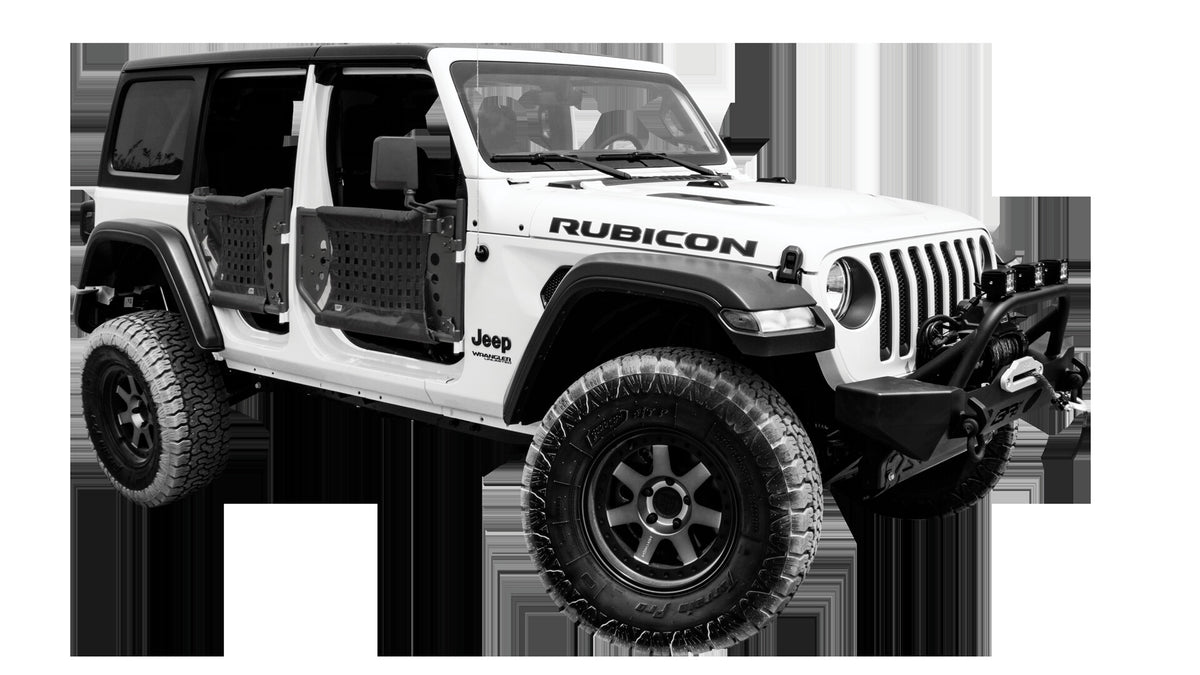 2018-2025 Jeep Wrangler JL & Gladiator JT Traildoors Rear, Pair Body Armor 4X4