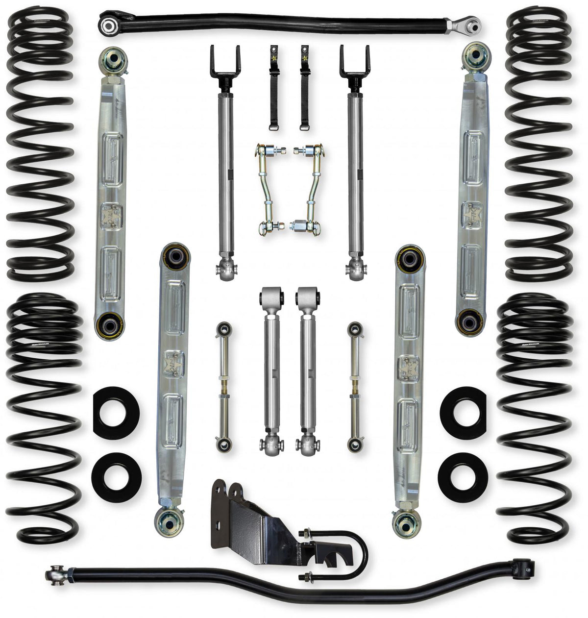 2.5 Inch X-Factor Pro Elite Mid-Arm Suspension System for Jeep Wrangler JLU Diesel Models Rock Krawler