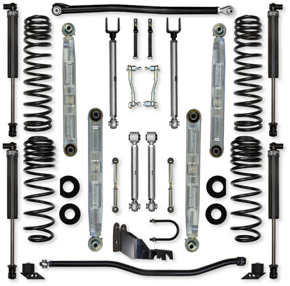 2.5 Inch X-Factor Pro Elite Mid-Arm Suspension System for Jeep Wrangler JLU Diesel Models Rock Krawler