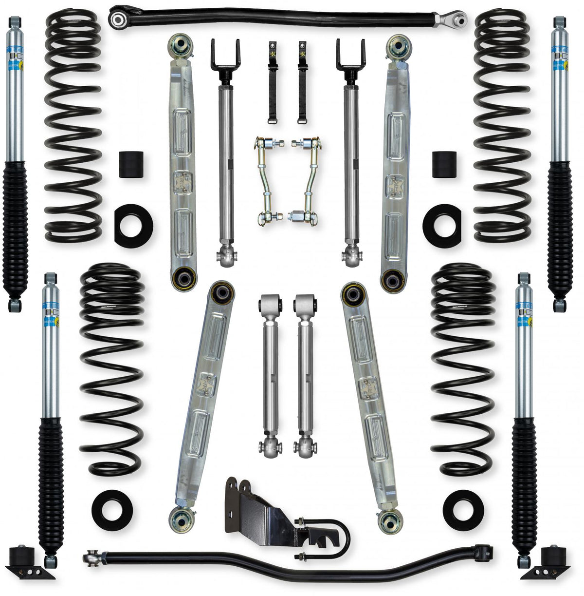 2.5 Inch X-Factor Pro Elite Mid-Arm Suspension System for Jeep Wrangler JLU 4XE Models Rock Krawler