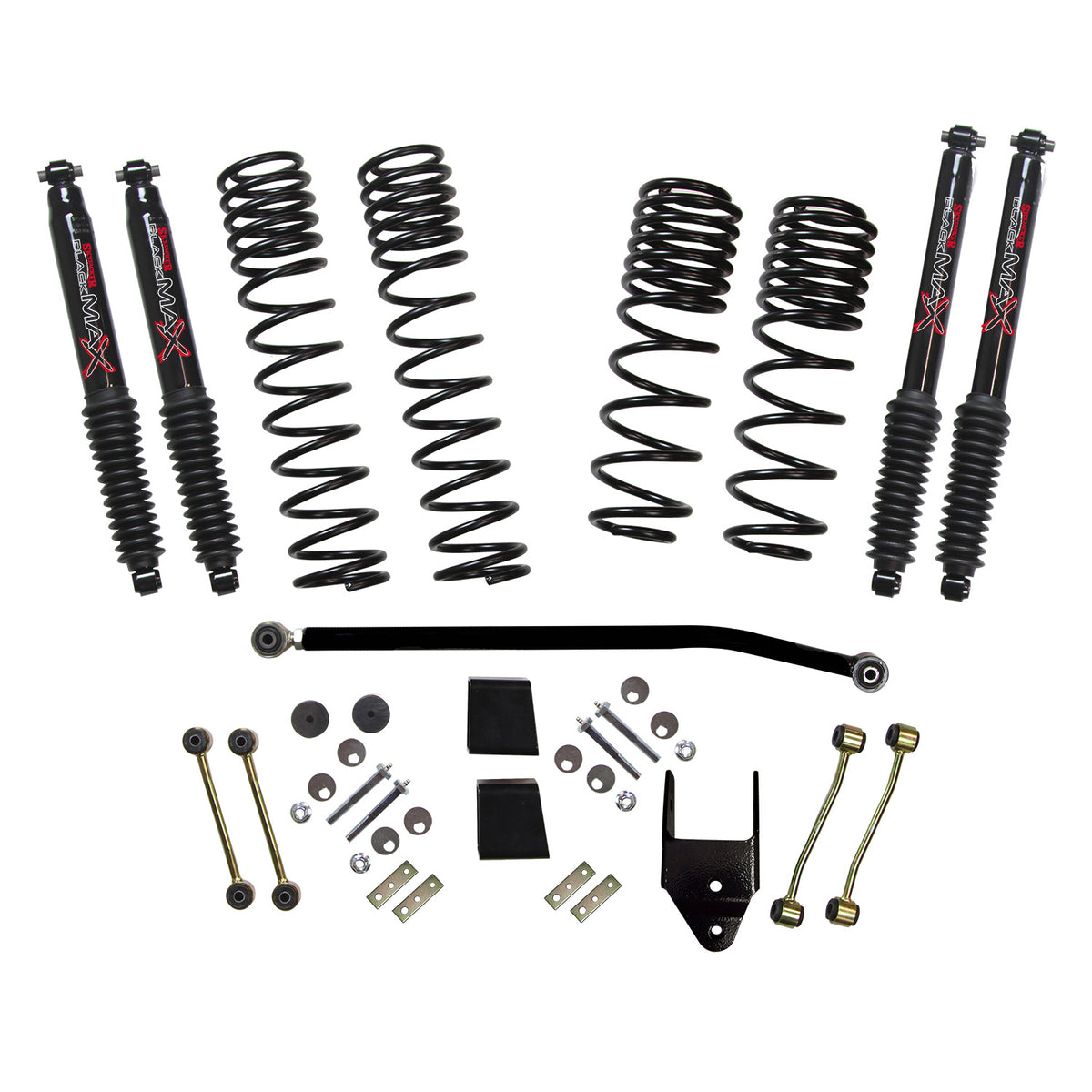 Jeep JL Diesel 3.5-4.0 Inch Dual Rate Long Travel Suspension Lift W/Black MAX Shocks 2020 Wrangler JL Skyjacker