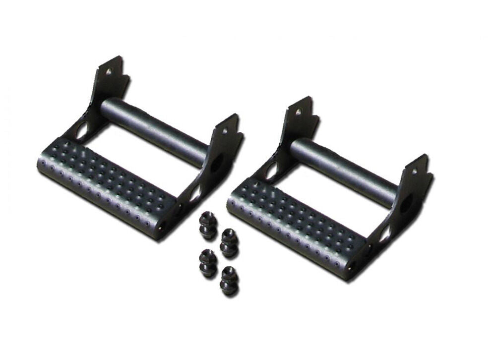 Rock Rail Detachable Step Textured Black Pair NFab