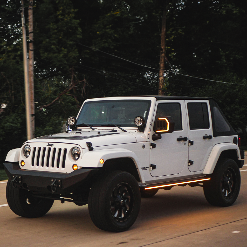 Lumastep M1 Light Up Running Boards | 2007-2018 Jeep Wrangler JKU