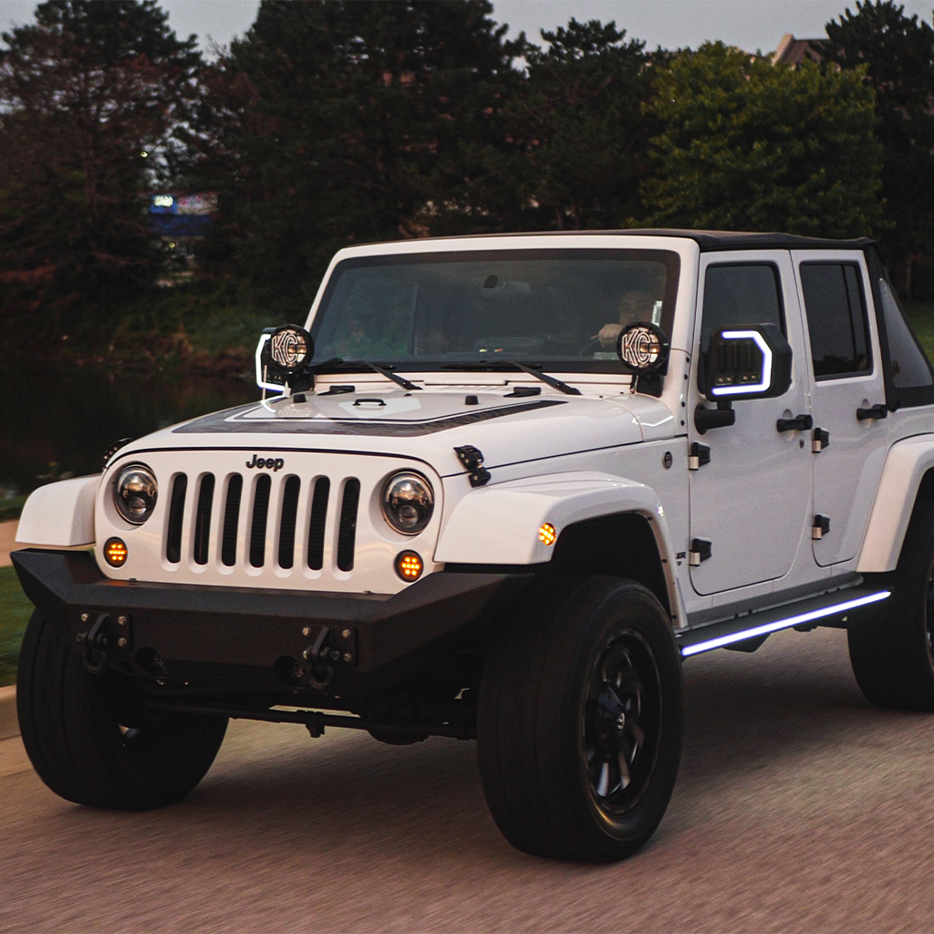 Lumastep M1 Light Up Running Boards | 2007-2018 Jeep Wrangler JKU