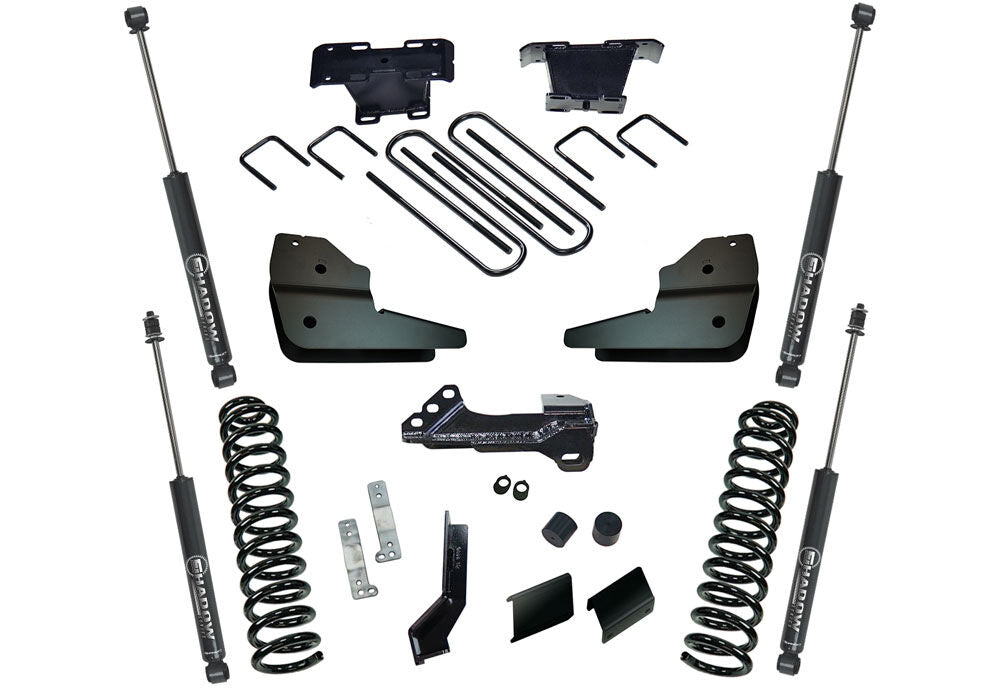 4 Inch Lift Kit 2023-2025 Ford F-250/350 4WD with Diesel Engine without Auto Leveling Headlight Function with Superlift Shocks Superlift