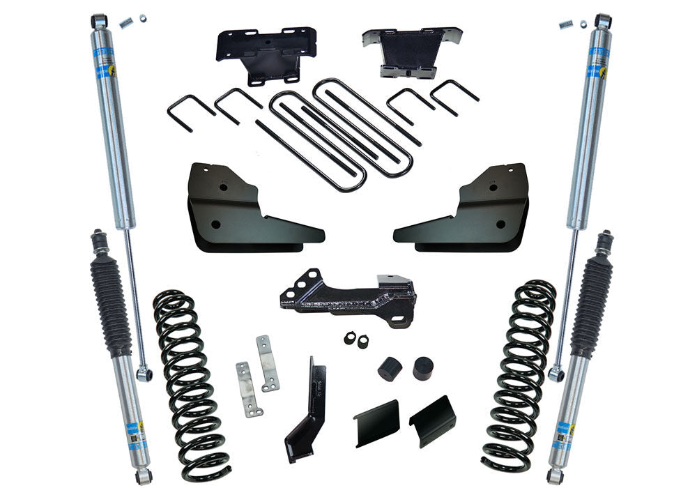 4 Inch Lift Kit 2023-2025 Ford F-250/350 4WD with Diesel Engine without Auto Leveling Headlight Function with Bilstein 5100 Shocks Superlift