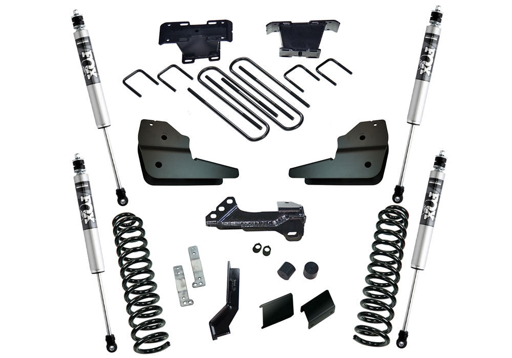 4 Inch Lift Kit 2023-2025 Ford F-250/350 4WD with Diesel Engine without Auto Leveling Headlight Function with Shocks Superlift