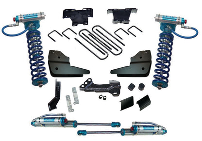 4 Inch Lift Kit 2023-2025 Ford F-250/350 4WD with Diesel Engine without Auto Leveling Headlight Function with King Front Coilovers and King Reservoir Rear Shocks Superlift