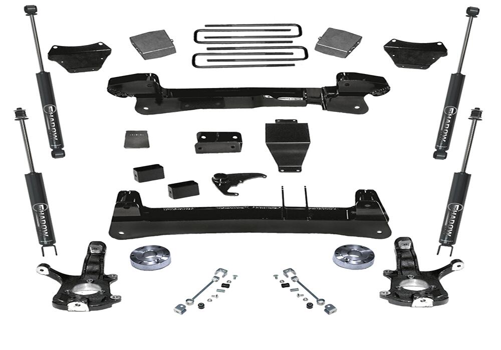 6 Inch Lift Kit 1999-2006 Chevy Silverado and GMC Sierra 1500 4WD Knuckle Kit with Shocks Superlift