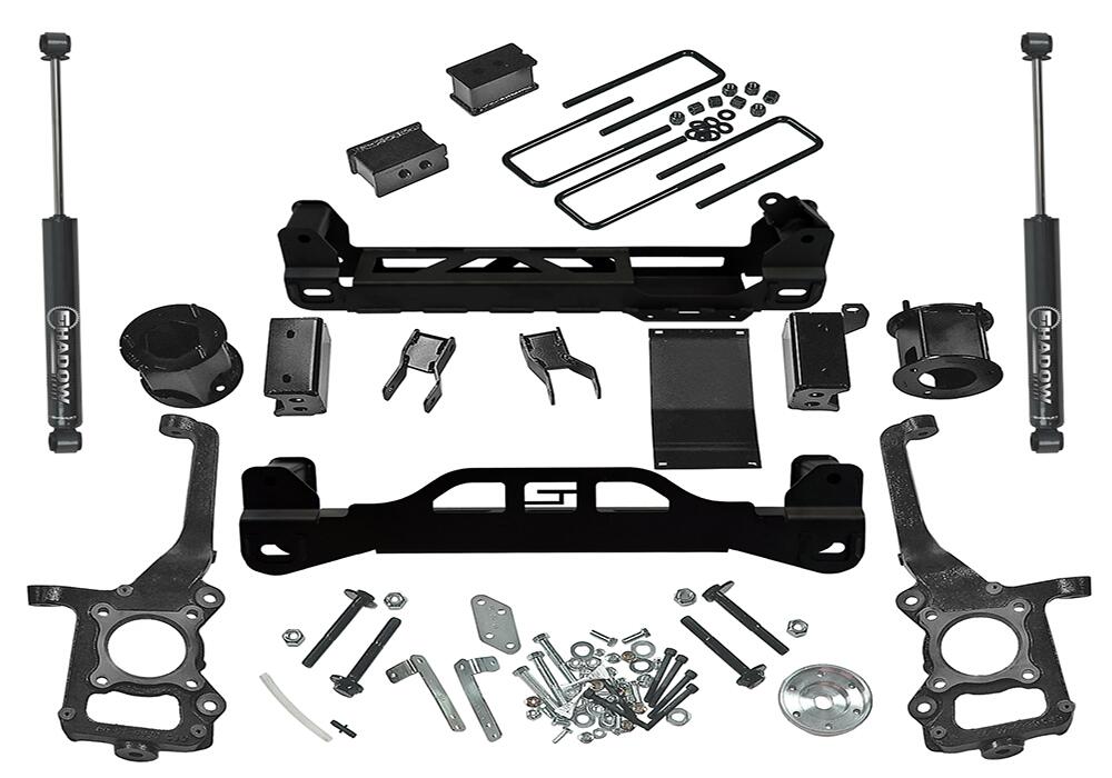 6 Inch Lift Kit 2015-2020 Ford F-150 4WD with Superlift Rear Shocks Superlift