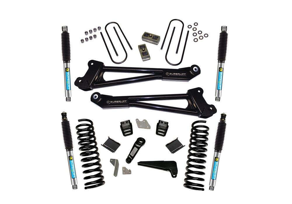4 Inch Lift Kit 2013-2018 Dodge Ram 3500 4WD Diesel Engine Replacement Radius Arms with Shocks Superlift