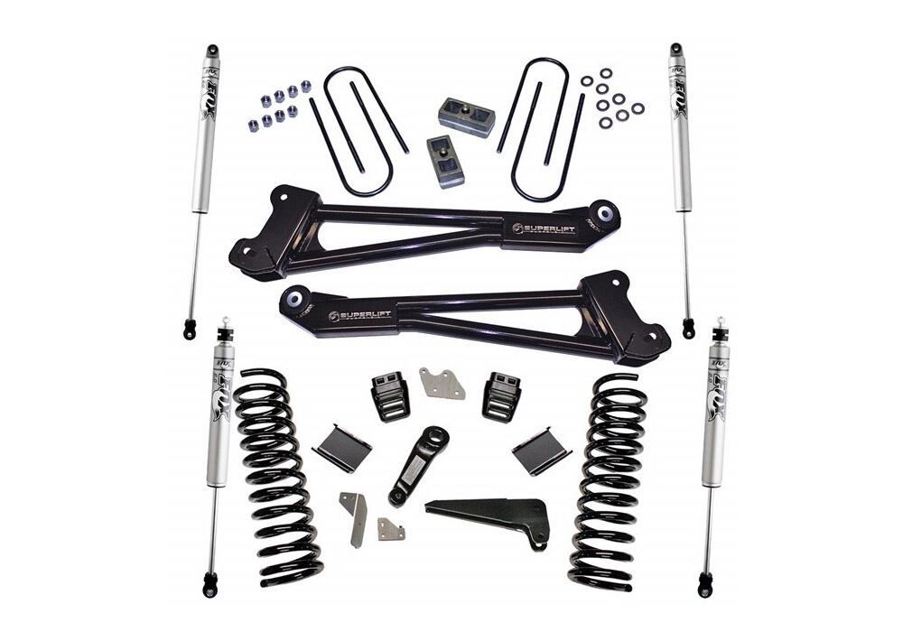 4 Inch Lift Kit 2013-2018 Dodge Ram 3500 4WD Diesel Engine Replacement Radius Arms with Shocks Superlift