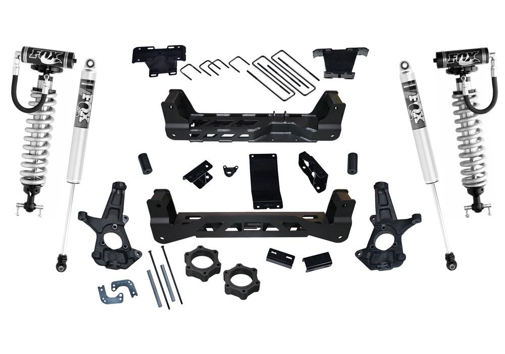6.5 Inch Lift Kit 2007-2013 Chevy Silverado/GMC Sierra 1500 4WD with Fox Coilovers and Rear Shocks Superlift