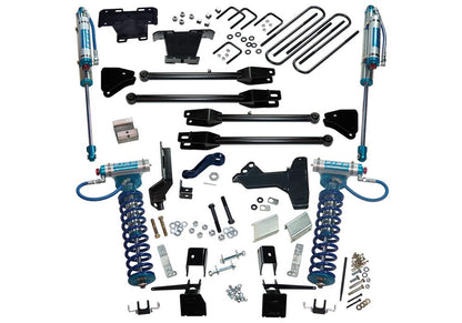 6 Inch King Edition 4-Link Lift Kit 2017-2022 Ford F-250 and F-350 Super Duty with King Front Coilovers and King Reservoir Rear Shocks 4WD Superlift
