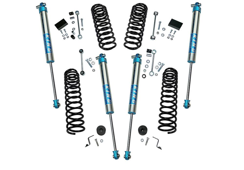 2.5 Inch Dual Rate Coil Lift Kit 2018-2025 Jeep Wrangler JL Unlimited Including Rubicon with Shocks Superlift