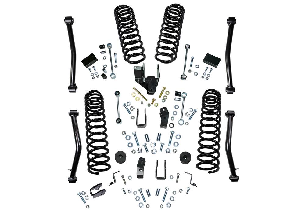 4 Inch Dual Rate Coil Lift Kit 2018-2025 Jeep Wrangler JL Unlimited Including Rubicon with Shocks Superlift
