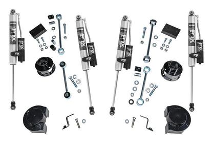 2.5 Inch inch Spacer Lift Kit 2018-2025 Jeep JL/Jlu Wrangler 2-Door/4-Door 4WD with Fox 2.0 Reservoir Shocks Will not fit Mojave Edition Superlift