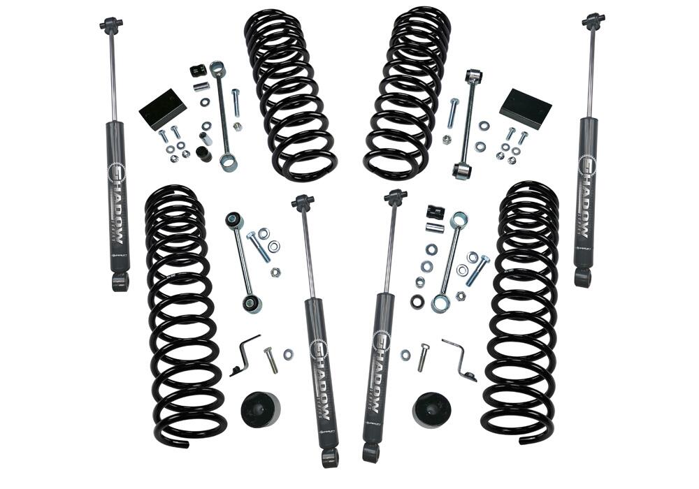 2.5 Inch Dual Rate Coil Lift Kit 2018-2025 Jeep Wrangler JL Unlimited Including Rubicon with Shocks Superlift