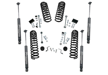2.5 Inch Dual Rate Coil Lift Kit 2018-2025 Jeep Wrangler JL 2 Door Including Rubicon with Superlift Shadow Series Shocks Superlift
