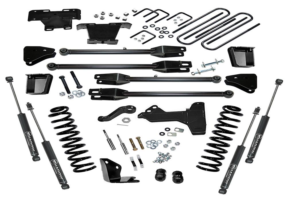 6 Inch Lift Kit 2005-2007 Ford F-250 and F-350 Super Duty 4WD Diesel Engine with a 4-Link Conversion and Shocks Superlift