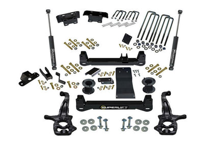 4 Inch Lift Kit 2019 (New Body Style)-2024 Chevy Silverado/GMC Sierra 1500 4WD with Aluminum or Stamped Steel Control Arms with Shocks Trailboss or AT4 Superlift