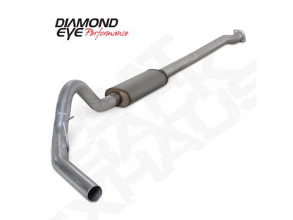 Cat Back Exhaust System For 11-13 Ford F150 Raptor 6.2L 3.5 Inch Single Side Exit With Muffler Aluminized Diamond Eye