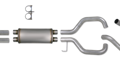 Cat Back Exhaust System 04-12 Nissan Titan 5.6L 3.5 Inch Rear With Muffler Aluminized Performance Series Diamond Eye