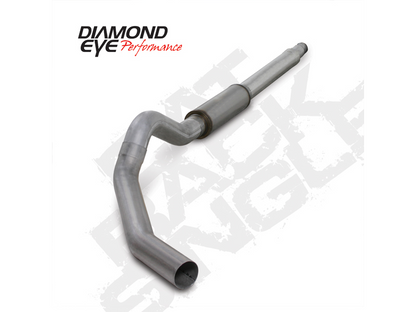 Cat Back Exhaust System For 03-07 Ford F250/F350 Superduty 6.0L 5 Inch With Muffler Single Pass Aluminized Diamond Eye