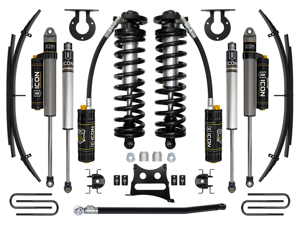 11-16 Ford F250/F350 2.5-3 Inch Lift Coilover System W/ Leaf Springs Icon Vehicle Dynamics