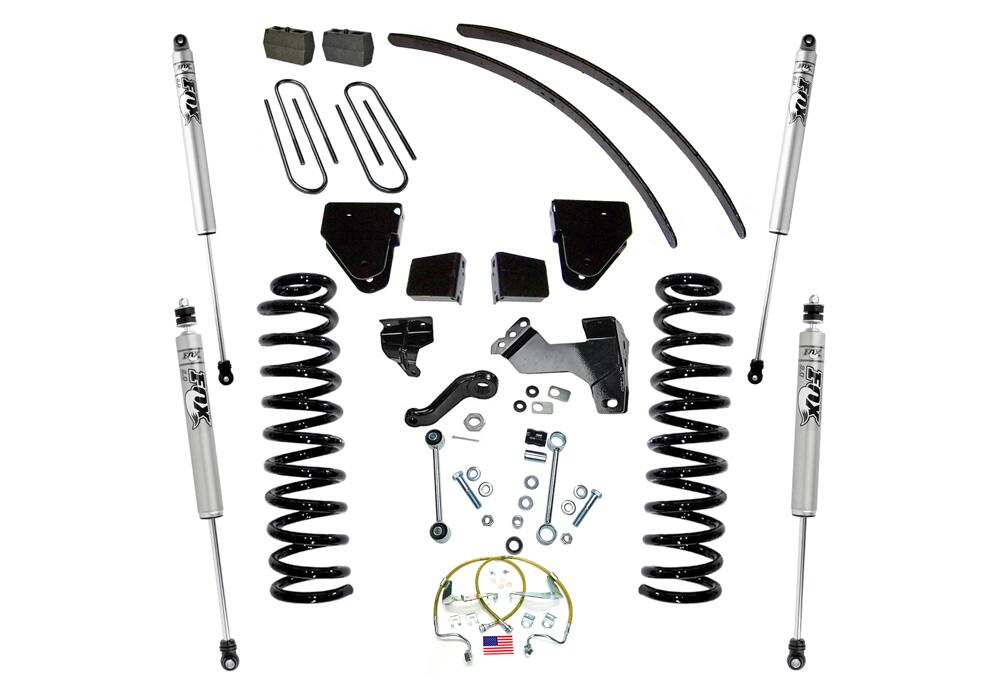 6 Inch Lift Kit 2008-2010 Ford F-250/350 4WD Diesel Engine without 4-Link Conversion without Replacement Radius Arms with Fox 2.0 Series Shocks Superlift