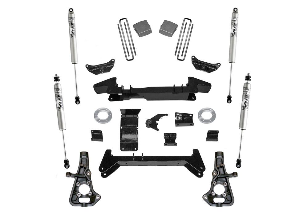 6 Inch Lift Kit 2001-2010 Chevy Silverado/GMC Sierra 2500 Hd/3500 Hd 4WD Knuckle Kit with Fox 2.0 Shocks Superlift