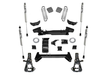 6 Inch Lift Kit 2001-2010 Chevy Silverado/GMC Sierra 2500 Hd/3500 Hd 4WD Knuckle Kit with Fox 2.0 Shocks Superlift