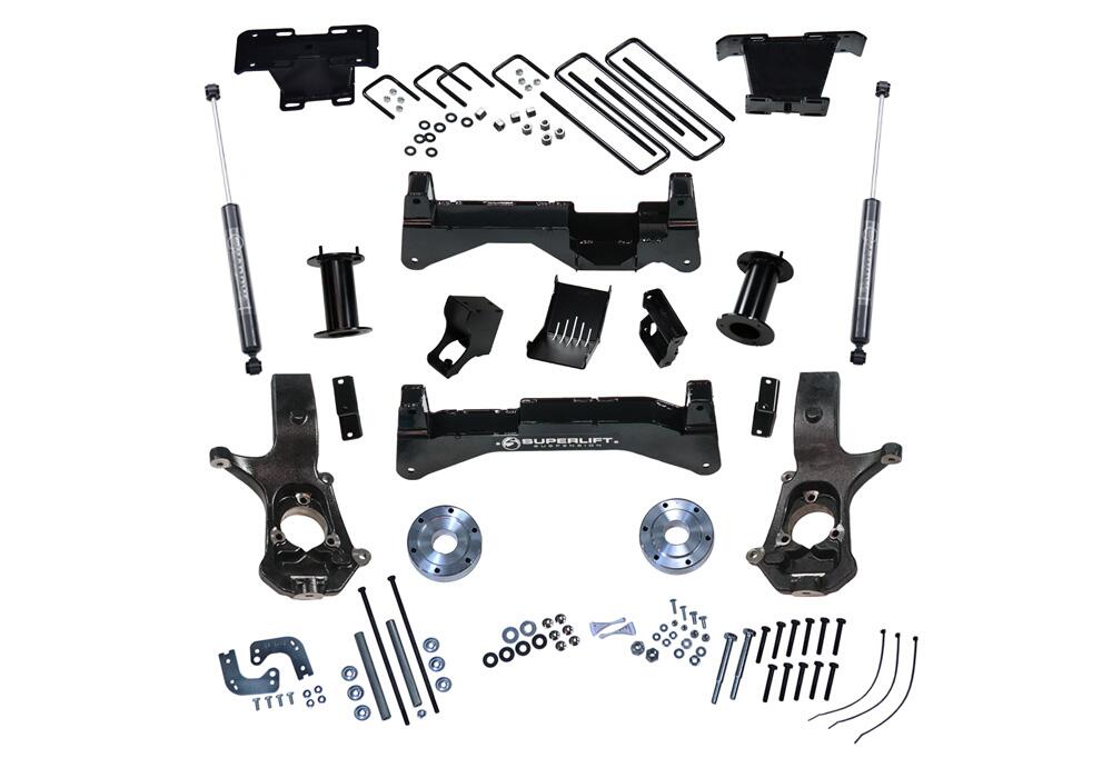 8 Inch Lift Kit 2007-2016 Chevy Silverado and GMC Sierra 4WD with Cast Steel Control Arms with Shocks Superlift
