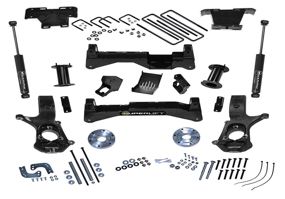 8 Inch Lift Kit 2007-2016 Chevy Silverado and GMC Sierra 4WD with Cast Steel Control Arms with Shocks Superlift