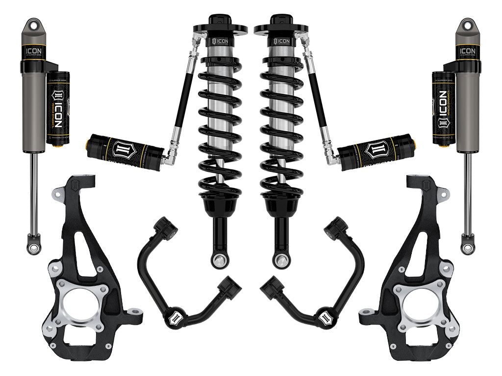 2021-2024 Ford F-150 4WD 3.5-4.5 Inch Lift Suspension System Tubular Icon Vehicle Dynamics