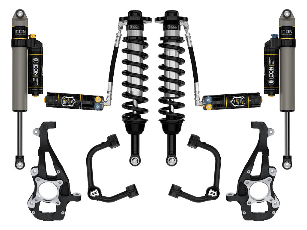 2021-2024 Ford F-150 4WD 3.5-4.5 Inch Lift Suspension System Tubular Icon Vehicle Dynamics