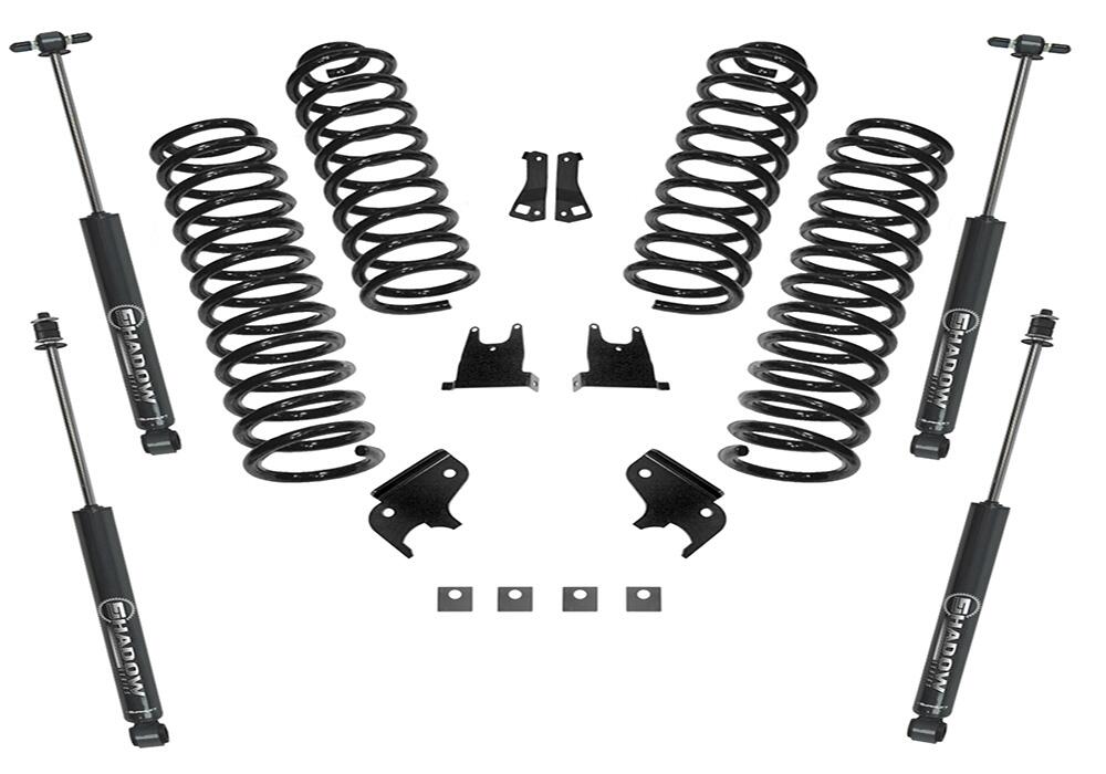 2.5 Inch Lift Kit 2007-2018 Jeep Wrangler JK 4 Door with Superlift Shocks Superlift
