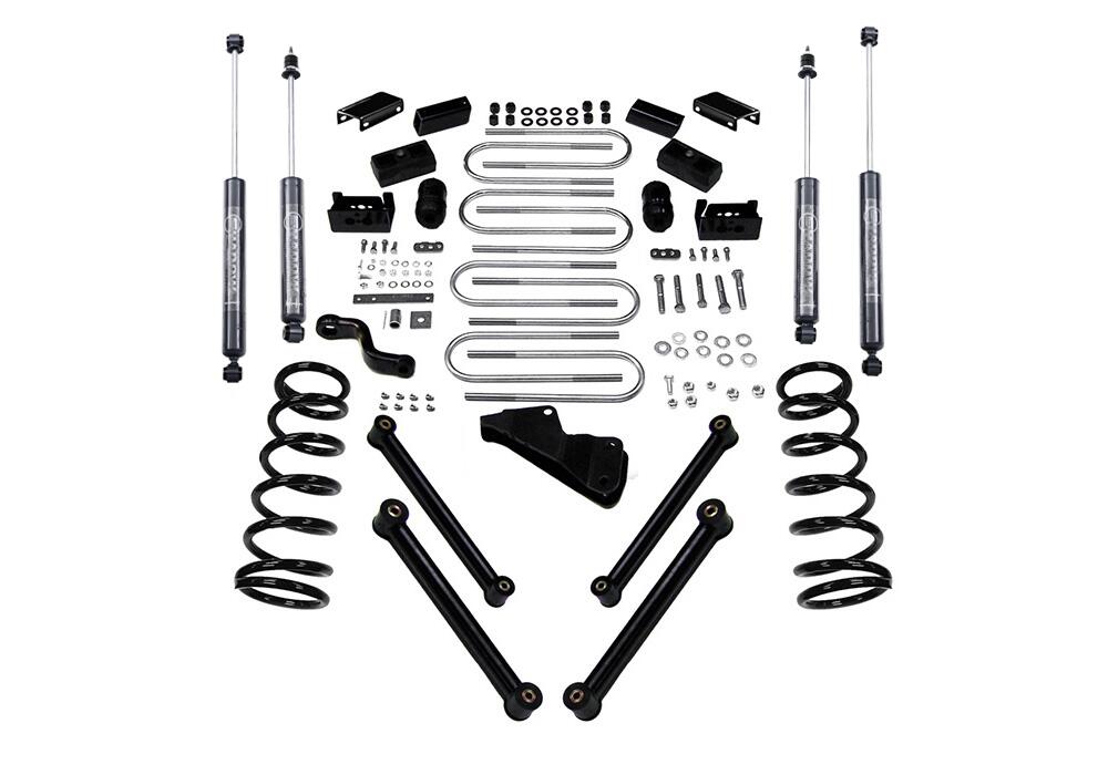 4 Inch Lift Kit 2010-2013 Dodge Ram 2500 and 2010-2012 3500 4WD Diesel Engine with Shocks Superlift