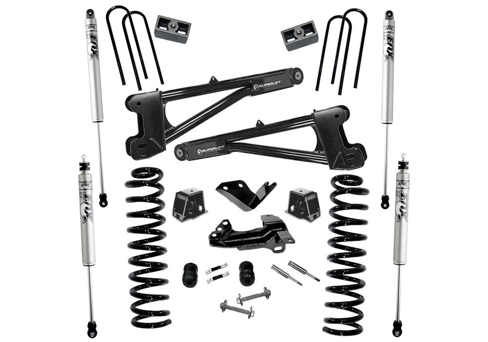 4 Inch Lift Kit 2005-2007 Ford F-250/350 4WD Diesel Engine with Replacement Radius Arms with Fox 2.0 Shocks Superlift