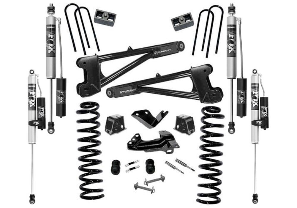 4 Inch Lift Kit 2005-2007 Ford F-250/350 4WD Diesel Engine with Replacement Radius Arms with Fox 2.0 Shocks Superlift