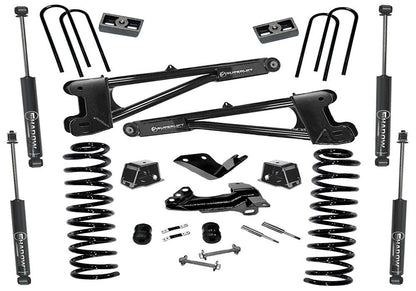 4 Inch Lift Kit 2005-2007 Ford F-250 and F-350 Super Duty 4WD Diesel Engine with Replacement Radius Arms and Shocks Superlift
