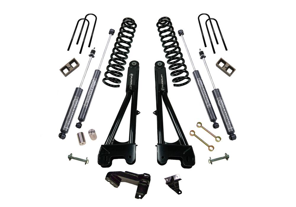 4 Inch Lift Kit 2008-2010 Ford F-250 and F-350 Super Duty 4WD Diesel Engine with Replacement Radius Arms and Shocks Superlift
