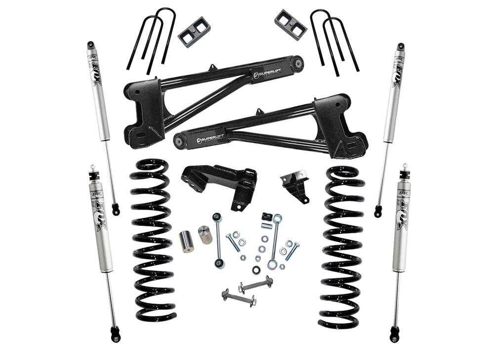 4 Inch Lift Kit 2008-2010 Ford F-250/350 4WD Diesel Engine with Replacement Radius Arms with Fox 2.0 Shocks Superlift