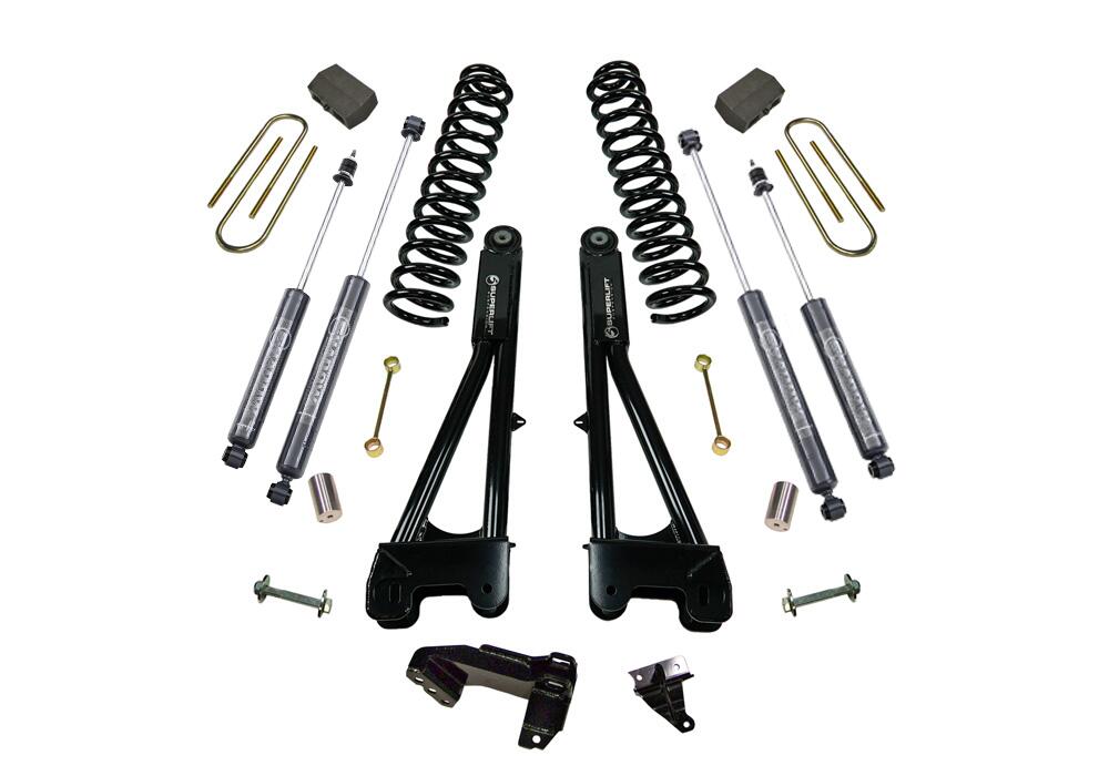 4 Inch Lift Kit 2011-2016 Ford F-250 and F-350 Super Duty 4WD Diesel Engine with Replacement Radius Arms and Shocks Superlift