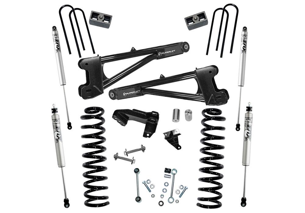 4 Inch Lift Kit 2011-2016 Ford F-250/350 4WD Diesel Engine with Replacement Radius Arms with Fox 2.0 Shocks Superlift