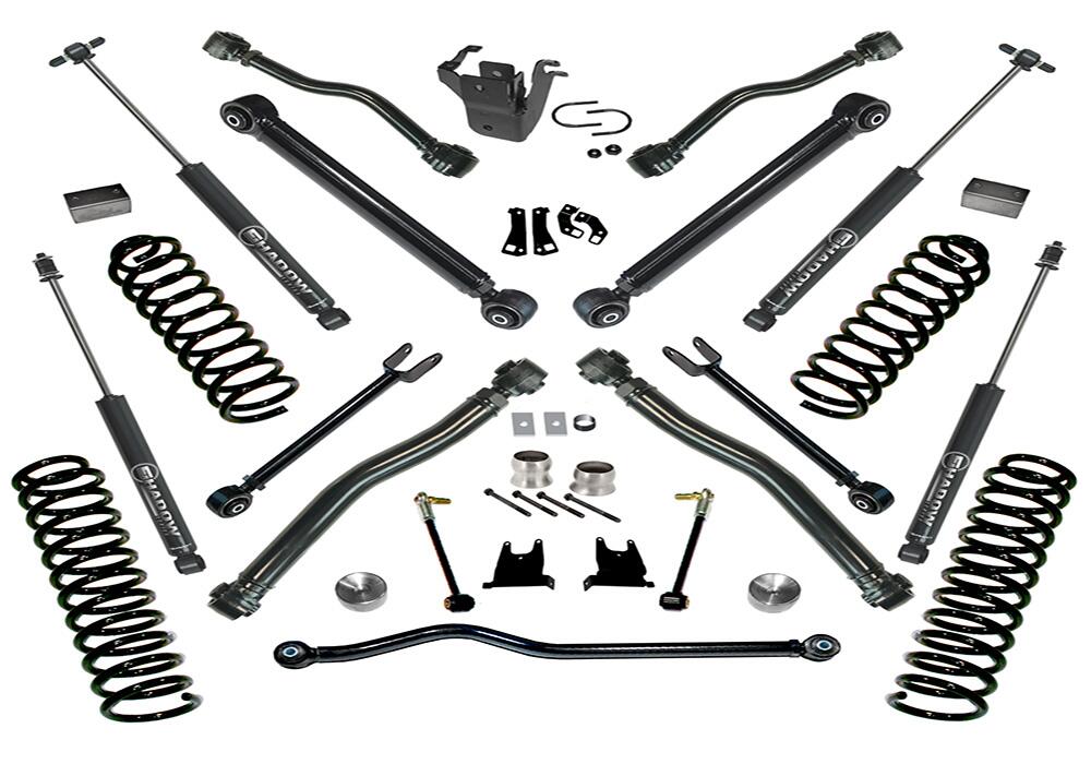 4 Inch Lift Kit 2007-2018 Jeep Wrangler JK 2 Door with Reflex Control Arms and Shocks Superlift
